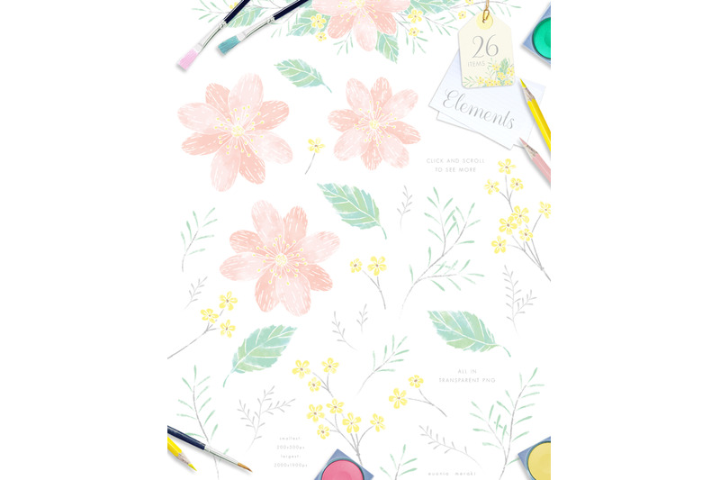 gentle-spring-bloom-monograms-floral-graphic-pack