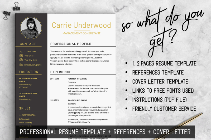 resume-template-modern-resume-with-photo-design-resume-templates