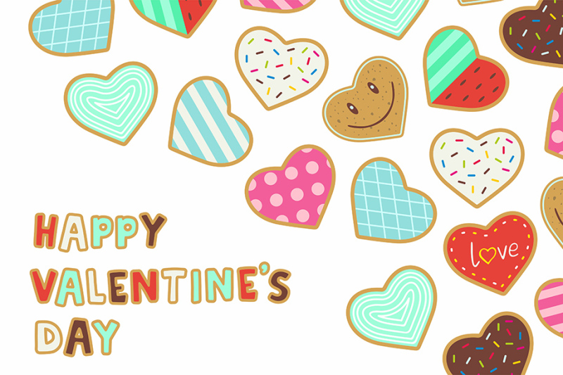background-with-heart-shaped-cookies
