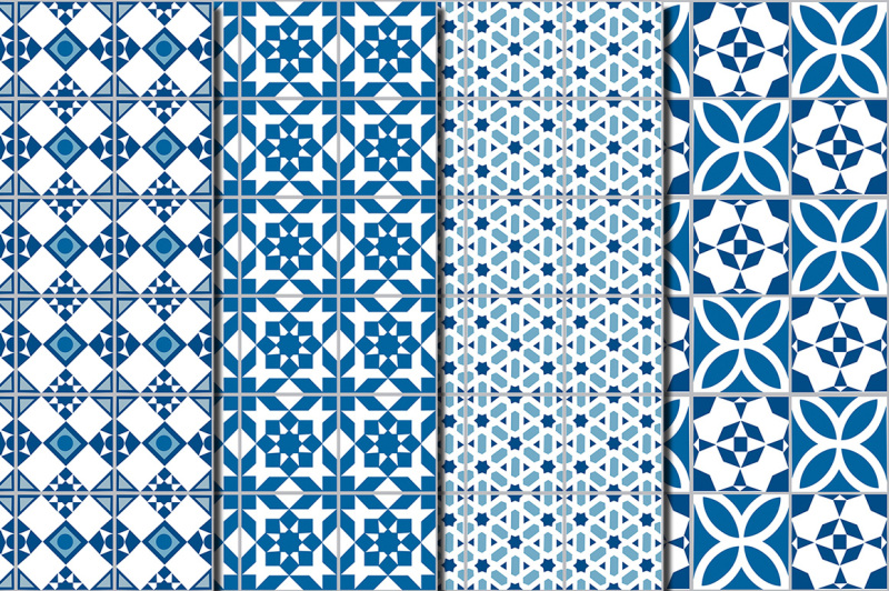blue-morocco-ethnic-seamless-patterns