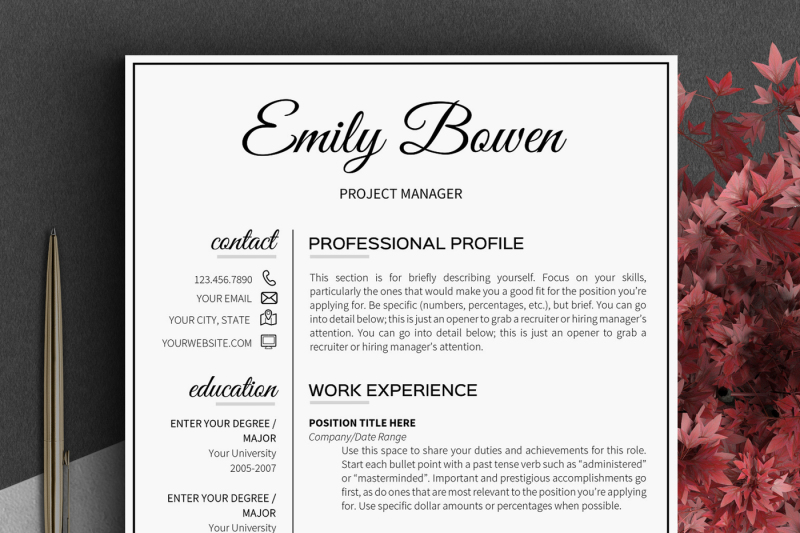 2-page-resume-template-job-resume-word-template-resume-with-icons
