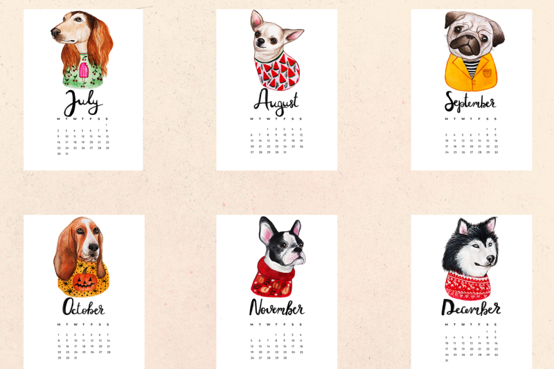 watercolor-cute-dogs-calendar