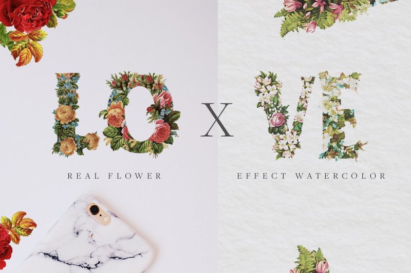 bouqet-flower-and-water-color
