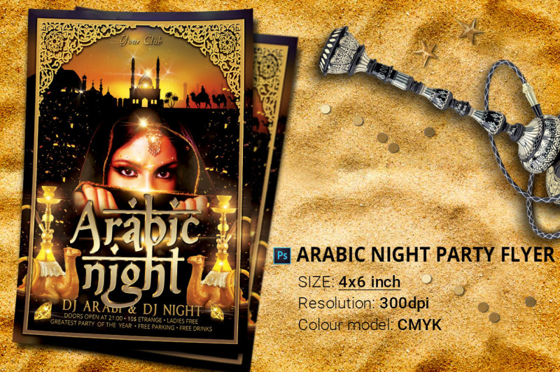 arabic-night-party-flyer
