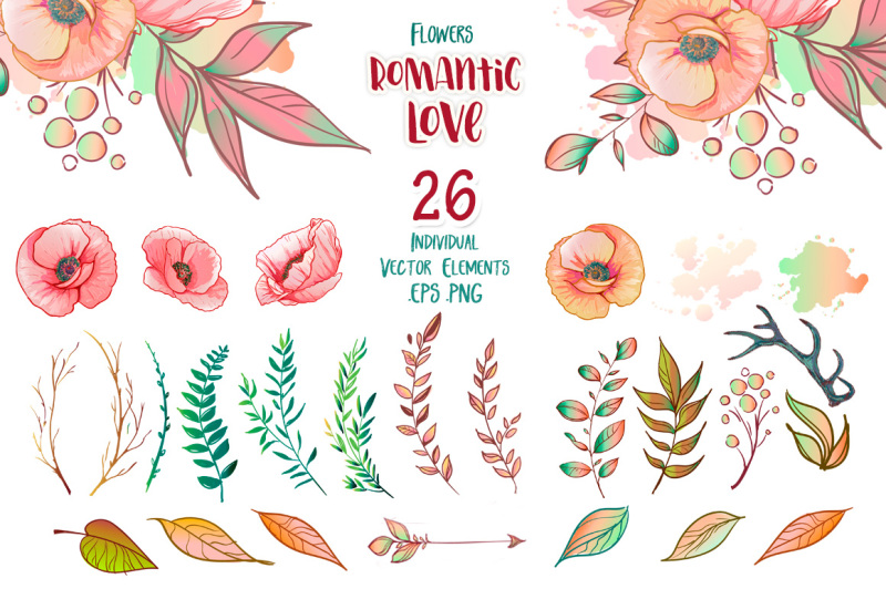 vector-graphic-collection-flowers-romantic-love
