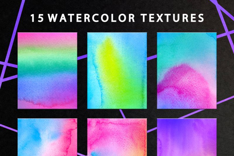 holography-watercolor-textures-pack