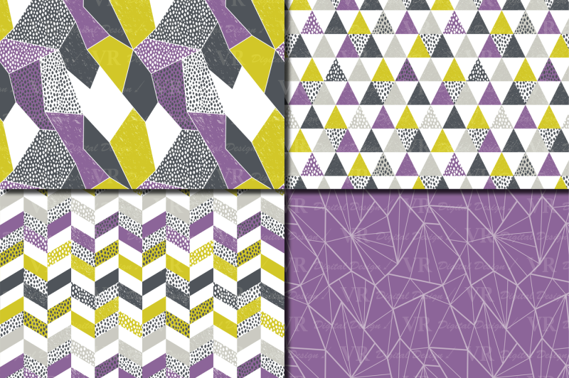 seamless-modern-geometric-digital-paper-patterns-purple-lime-gray