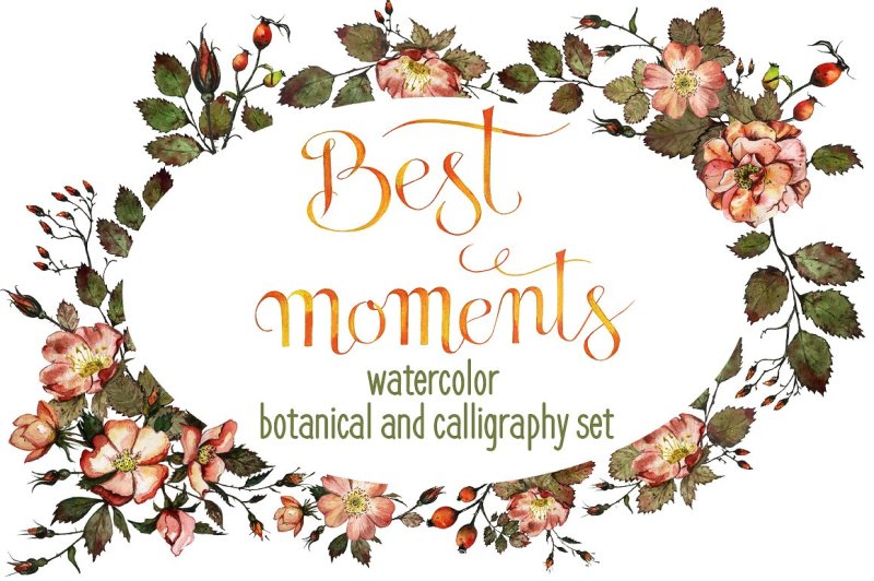 best-moments-watercolor-botanical-set