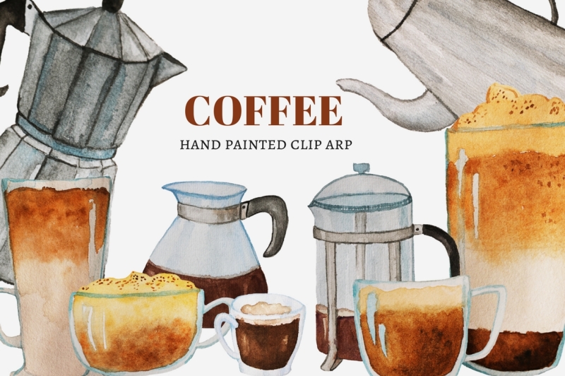 coffee-clip-art-set