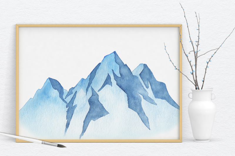 winter-mountains-watercolor-set