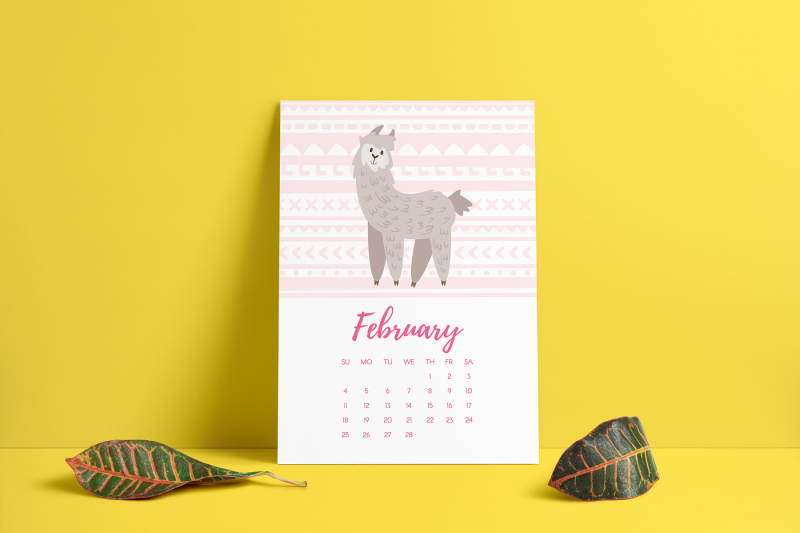 2018-calendar-with-cute-animals
