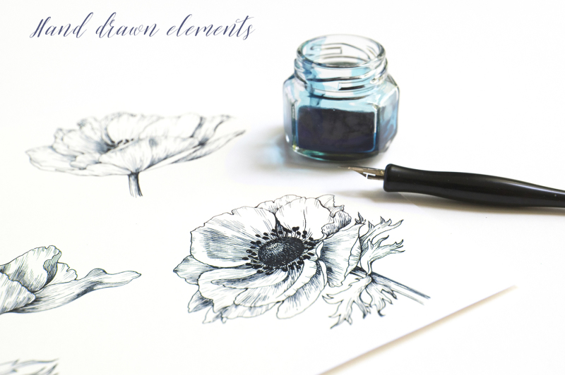 ink-anemones-set