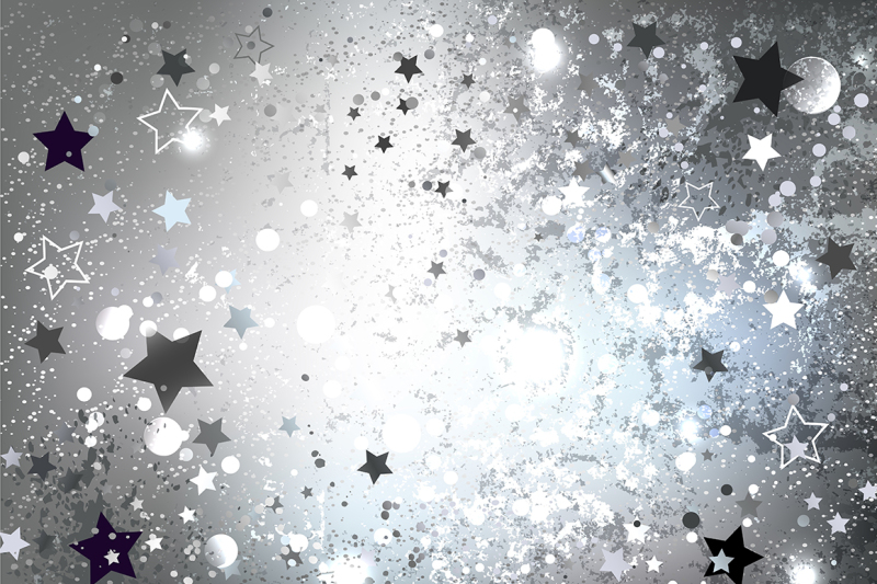 silver-background-with-stars