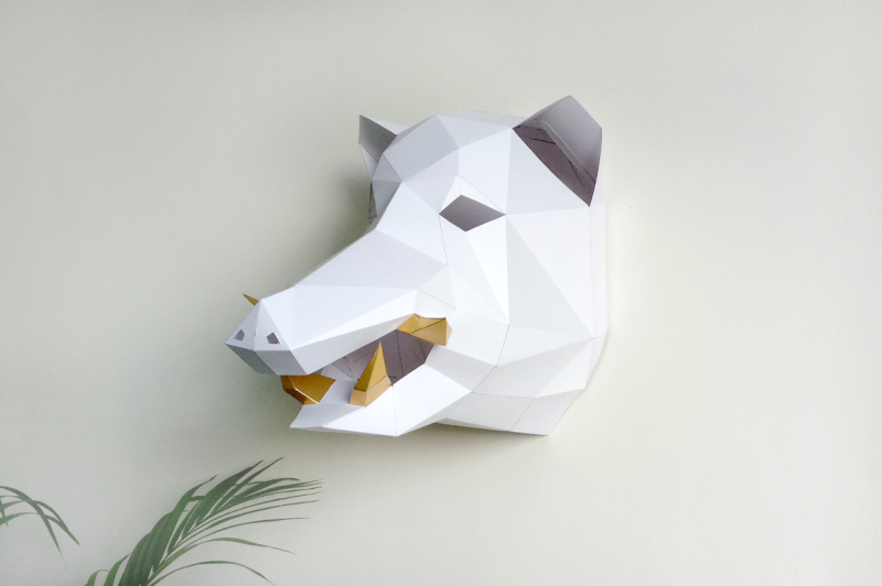 diy-boar-head-trophy-3d-papercraft