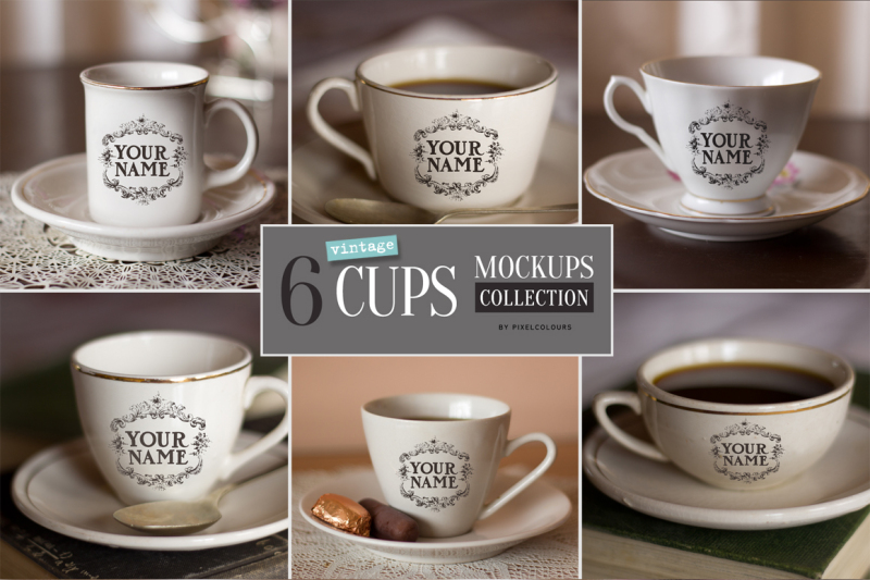 Download Download 6 Vintage Cups Mockups Bundle PSD Mockup ...