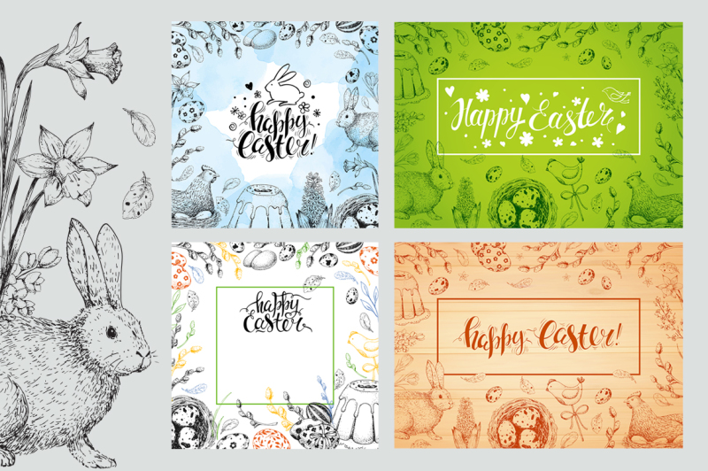 hand-drawn-easter-set-elements