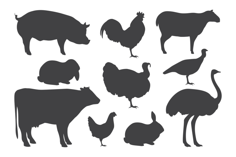 farm-animal-silhouettes