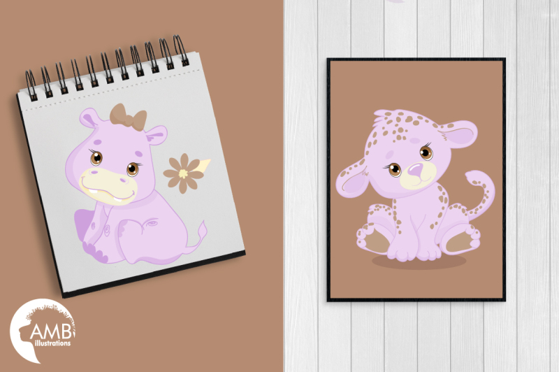safari-babies-in-lavender-clipart-graphics-illustrations-amb-1212