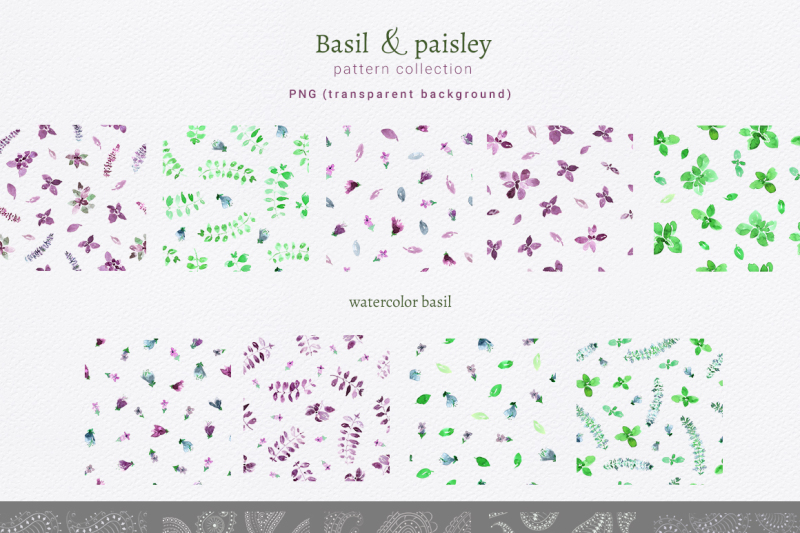 basil-and-paisley-pattern-collection