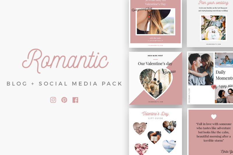 romantic-social-media-pack