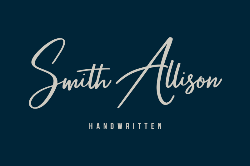 smith-allison-signature-font