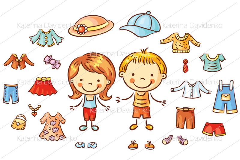 summer-clothes-set-for-a-boy-and-a-girl-items-can-be-put-on