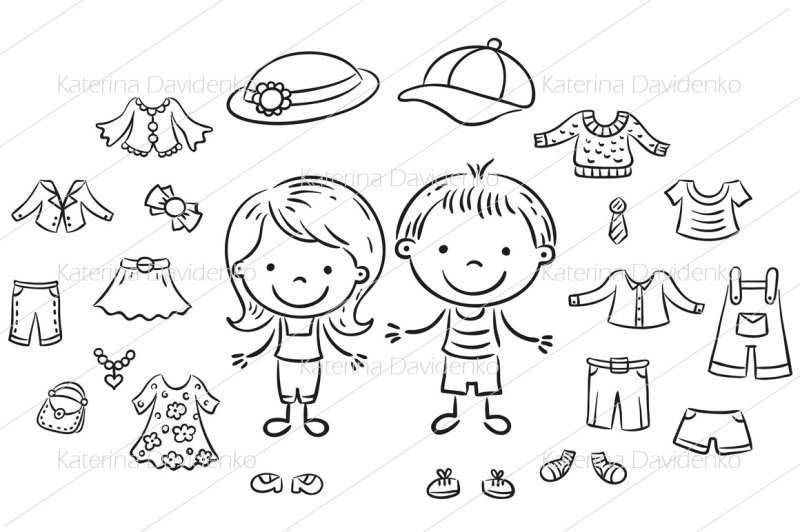 summer-clothes-set-for-a-boy-and-a-girl-items-can-be-put-on