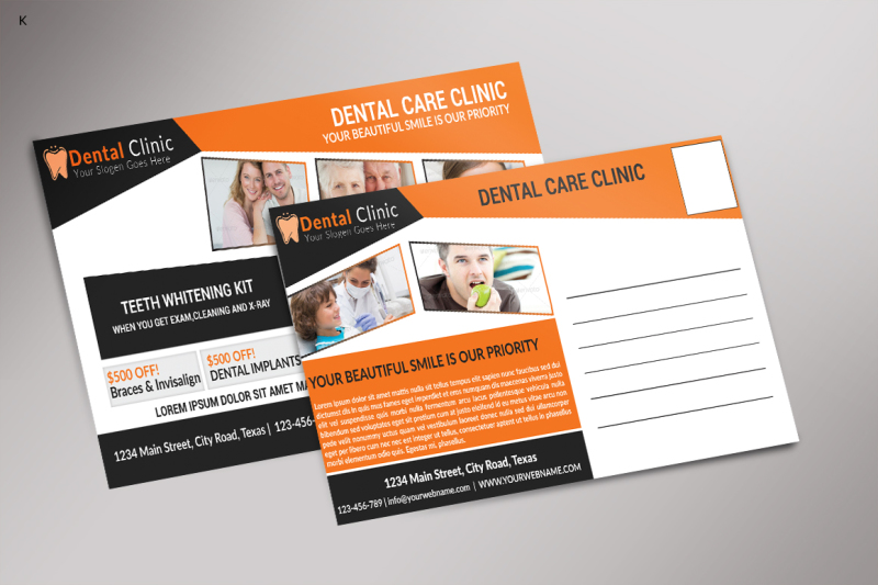 dental-care-postcard-template