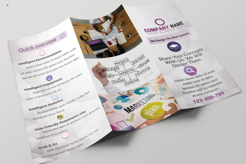 web-development-trifold-template