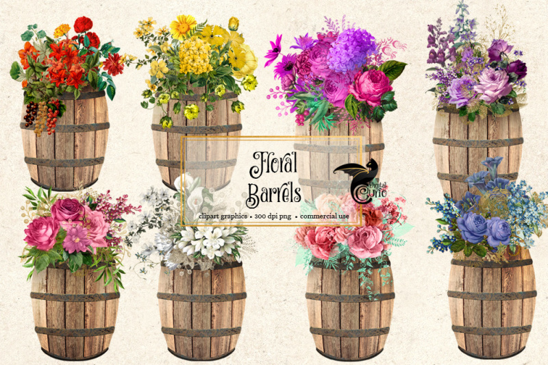 floral-barrels-clipart