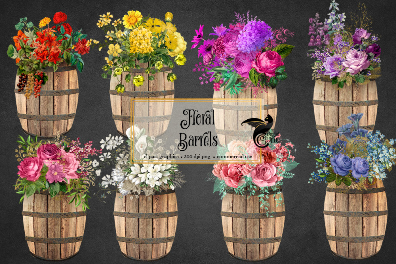 floral-barrels-clipart