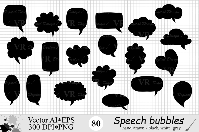 speech-bubbles-clipart-chat-bubbles-black-white-gray-vector