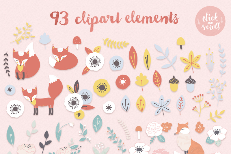 cute-foxes-patterns-and-clipart