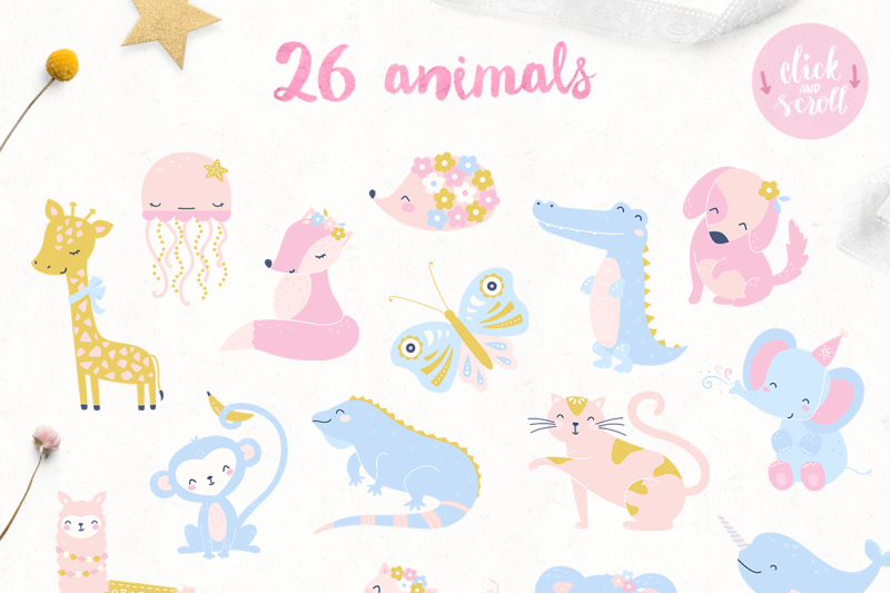animal-alphabet-and-cute-baby-patterns