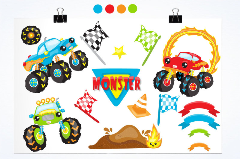 monster-truck-graphics-and-illustrations