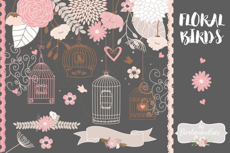 bird-cage-flower-clipart-flower-clipart-wedding-clipart-wedding-invitation-hand-drawn-mason-jars-rose-blush-beige