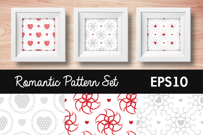 romantic-pattern-set