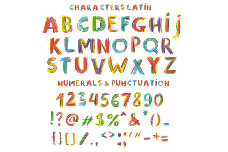 happy-pencil-bitmap-color-font