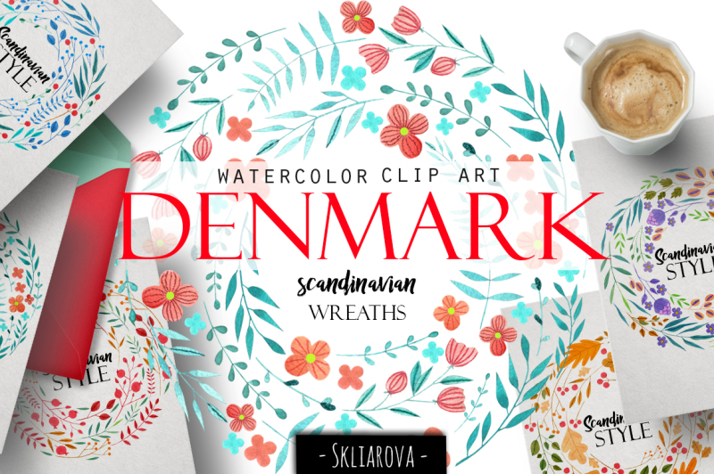 denmark-scandinavian-wreaths-set