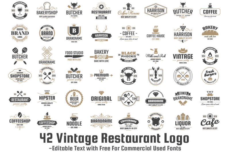 42-vintage-restaurant-logo