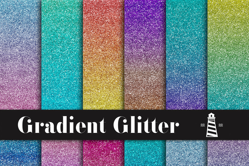 gradient-glitter-digital-paper