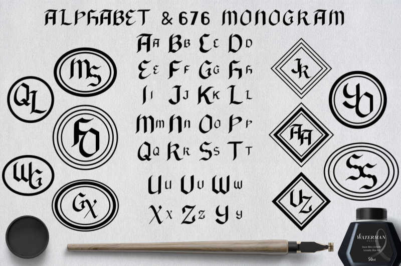 black-alphabet-amp-676-monogram