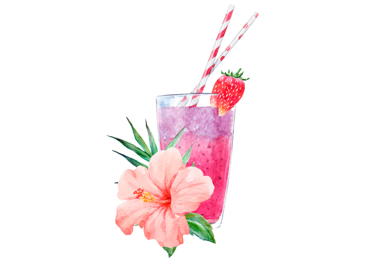 watercolor-smoothie-pack-png-vector