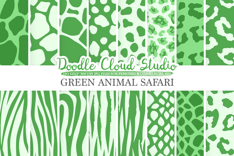 dark-green-animal-safari-digital-paper-fur-patterns