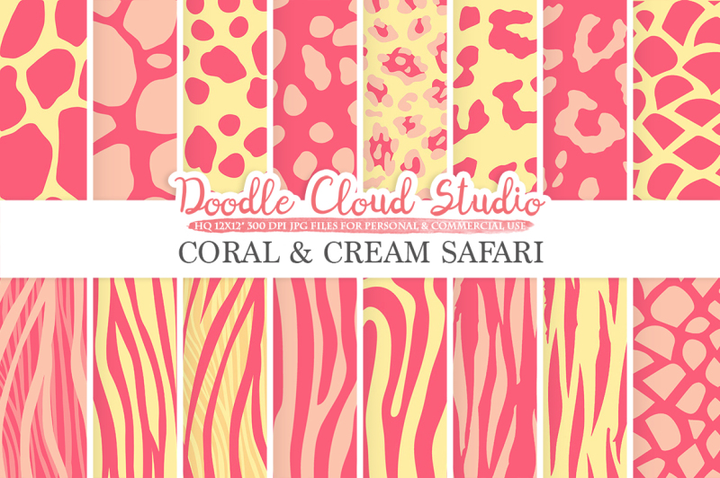 coral-and-cream-animal-safari-digital-paper-fur-hide-patterns