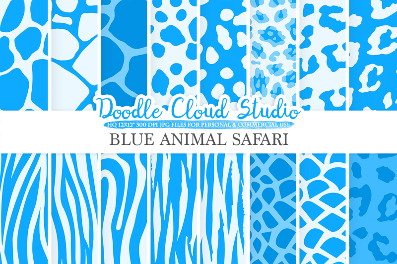 blue-animal-safari-digital-paper-animal-hide-fur-patterns