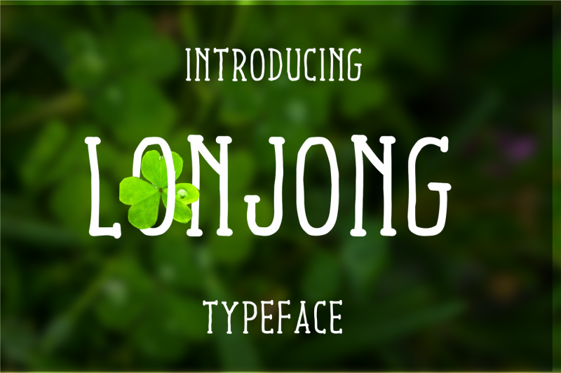 lonjong-font