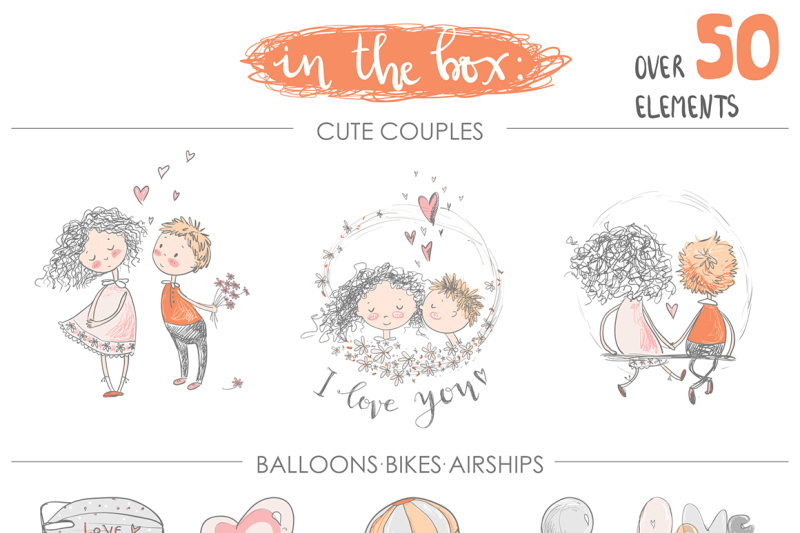 fall-in-love-romantic-graphic-kit