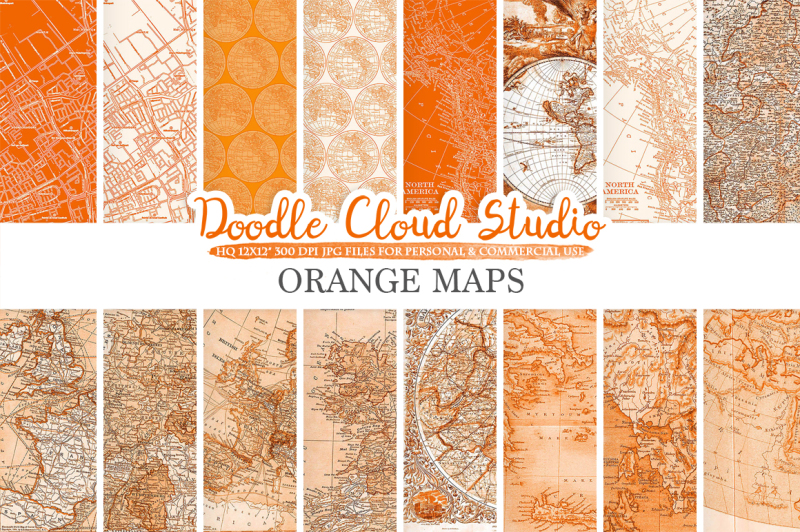 orange-maps-digital-paper-vintage-maps-textures