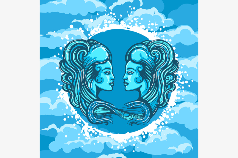 two-woman-faces-in-air-circle-zodiac-symbol-of-gemini